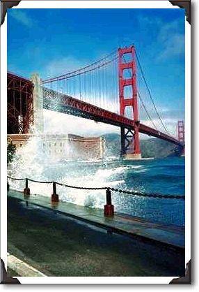 Fort Point and the Golden Gate Bridge, San Francisco, California Fort Point and the Golden Gate Bridge, San Francisco, California