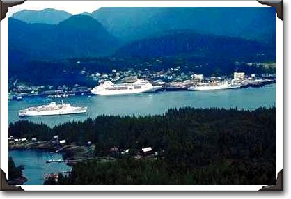 Aerial, Ketchikan and Tongass Narrows, Alaska Aerial, Ketchikan and Tongass Narrows, Alaska