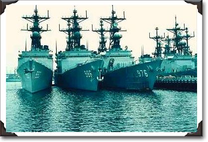 Spruance class destroyers, NAV STA, San Diego, California Spruance class destroyers, NAV STA, San Diego, California