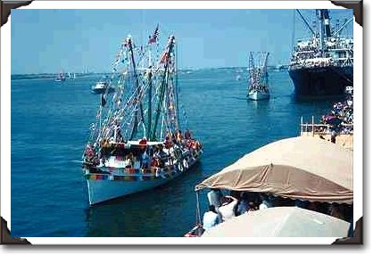 Annual "blessing of the fishing fleet", Galveston, Texas Annual "blessing of the fishing fleet", Galveston, Texas