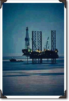 Oil rig, Santa Barbara, California Oil rig, Santa Barbara, California