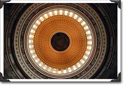 The ceiling of the Capitol Dome, Washington, D.C. The ceiling of the Capitol Dome, Washington, D.C.