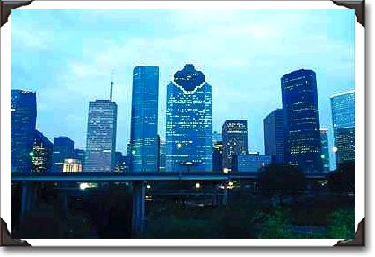 Modern city scape, southern Texas Modern city scape, southern Texas
