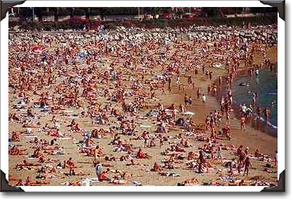 Crowded beach, Puerto Rico Crowded beach, Puerto Rico