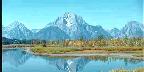 Mountain Reflected In Lake, Fall