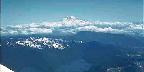 Looking Down On Lakes And Mountains