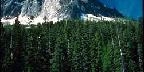 Liberty Bell Mountain Over Lake And Trees