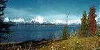 Snowcapped Mountains, Large Lake