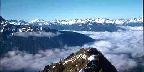 Mountain Range Above Clouds