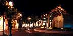 Night view of the Del Mar Plaza