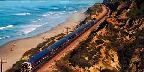 The "Coaster" commuter train, Del Mar