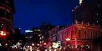 Gaslamp Quarter at night