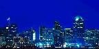 Night skyline from Harbor Island