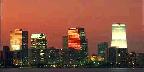 Night skyline, Miami
