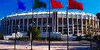 Flags fly over Vet's Stadium