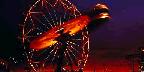 Carnival rides at dusk, Pima County Fair, Arizona