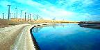Central California aqueduct with wind power
