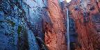 Rain induced falls, Zion National Park, Utah