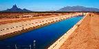 Central Arizona Project aqueduct, Picacho Peak, Arizona