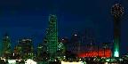 Dallas at night, Texas