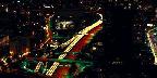 Night show of downtown Los Angeles, California