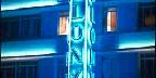 Night view of Colony Hotel sign, Miami Beach