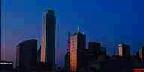 City at dawn, Dallas, Texas