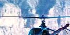 Helicopter flying in Grand Canyon