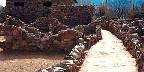 Central corridor to Besh-Ba-Gowah ruins, city of Globe