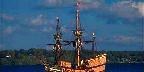 Replica of 16th century sailing vessel, New York