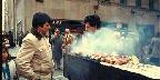 Shish kabob seller on 43rd St., New York City