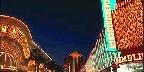 Downtown strip from the Binion Casino at night