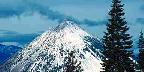 View of Black Butte from Mt. Shasta, California