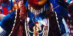 Indian Dancer in full costume, Cody, Wyoming