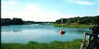 Sailboat, Stepstone Creek, Cape Cod, Massachusetts