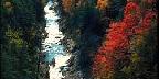 Fall foliage at Queechee Gorge, Queechee, Vermont