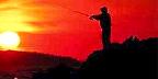 Fishing at sunset, Hockamok Head, Swans Island, Maine