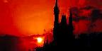Walt Disney World at sunset, Orlando, Florida