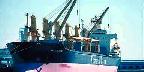 Freighter, San Pedro Harbor, California