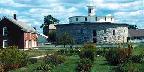 Unique round stone barn, Massachusetts