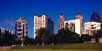 Piedmont Park and skyline, Atlanta, Georgia