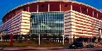 Georgia Dome, home of the Atlanta Falcons football team, ...