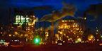 Paper mill by night, St. Joe, Florida