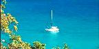 Sailboat at anchor, St. John