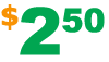 $2.50 USD
