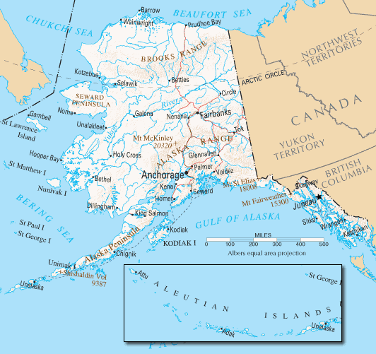 Alaska Map Alaska Map