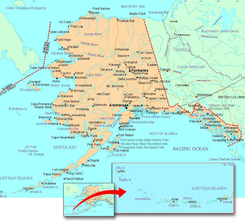 Alaska Map Alaska Map