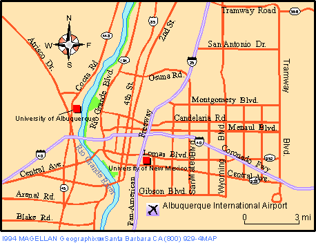 Albuquerque Map, New Mexico Albuquerque Map, New Mexico