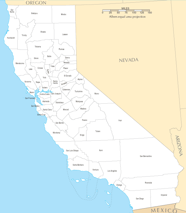 California Counties Map California Counties Map