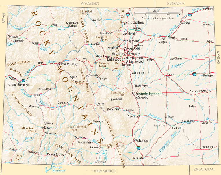 Colorado Map Colorado Map